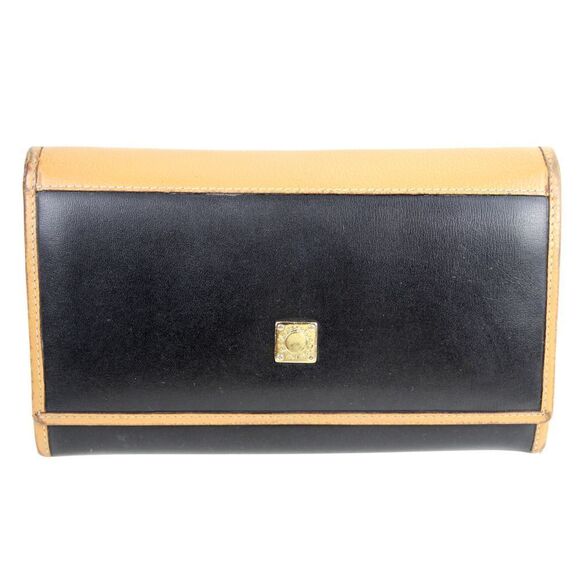 Jacob de Yulia BLACK BROWN LEATHER MULTI COMPARTMENT BILL HOLDER ID CARD WALLET - Picture 1 of 11